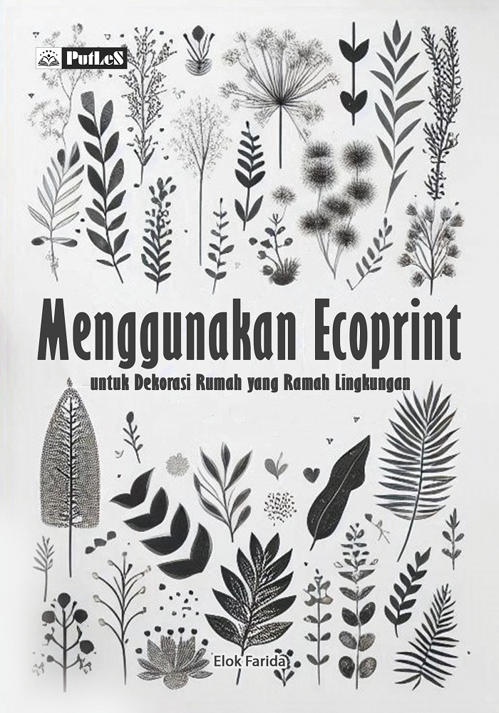 Cover buku Menggunakan Ecoprint untuk Dekorasi Rumah yang Ramah Lingkungan