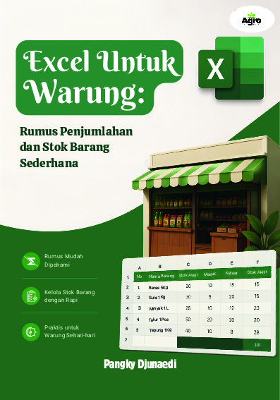 Sampul buku Excel untuk Warung: ...